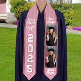 Personalized Congrats 2024 Graduation Stole, Graduation Stole Custom School Name, Your Name, Graduation Sash Gift, Class of 2024 Grad Sash