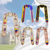 Personalized Venezuela Stole,Custom Venezuela Graduation Sash,Venezuela American Flag Graduation Sash 2025,Venezuela Stole,Venezuela Sash