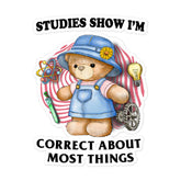 Correct About Things Bubble-free stickers