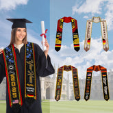 Personalized Germany Stole,Custom Germany Graduation Sash,Germany American Flag Graduation Sash 2025,Germany Stole,Germany Sash