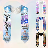 Custom In Loving Memory Graduation Stoles, Custom Graduation Stole with photos, Personalized Grad Stole, Gift for Graduate, Class of 2025