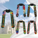 Personalized Guyana Stole,Custom Guyana Graduation Sash, Guyana American Flag Graduation Sash 2025, Guyana Stole, Guyana Graduation Stole