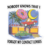 Contact Lenses Bubble-free stickers
