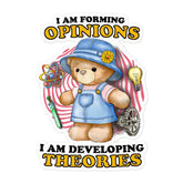 Opinions and Theories Bubble-free stickers