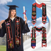 Custom Canada Graduation Sash 2025,Canadian Graduation Sash,Canada American Flag Stole,Canada Graduation Stole,Graduation Gift, Canada Sash