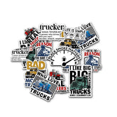 10 Pcs Trucker Humor Stickers Pack | Funny Truck Driver Vinyl Decals | CDL, Big Trucks, Flatbed & Trucking Gifts