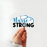 Gift for Nurse, Nurse Strong Sticker, Waterproof Vinyl Sticker for Book Laptop Water Bottle Phone Case