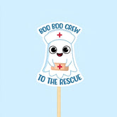 Boo boo crew to the rescue Sticker, Nurse gift sticker, Waterproof Vinyl Sticker for Book Laptop Water Bottle Phone Case