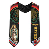 Mexican Flag Graduation Sash, Mexico Graduation Stole, class of 2025