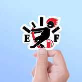 Firefighter gift sticker, save sign, Waterproof Vinyl Sticker for Book Laptop Water Bottle Phone Case