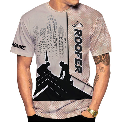 Customized Roofer 3D shirt, Roofing Shirt for Men, Gift for Roofer 3D All Over Printed Tshirt