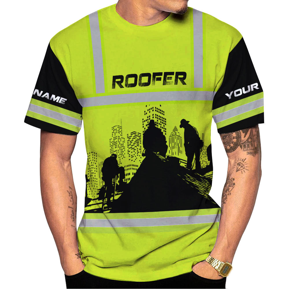 Custom Name Roofer 3D shirt for men, Roofing Shirt Gift for Roofer, 3D All Over Printed T-shirt, Birthday gift for Dad