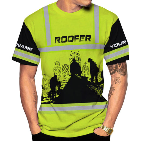 Custom Name Roofer 3d shirt for Roofer, Roofing Shirt for Man, 3D All Over Printed T-shirt, gift for Dad