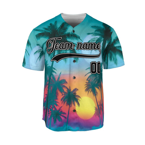 Custom Baseball Jersey Sports shirt for Men Women Youth, Personalized Name Summer Beach Jersey