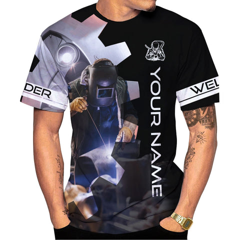 Personalized 3D Welder Shirt, Welder Shirts for Men 3D shirt , gift for him Welding T-shirt