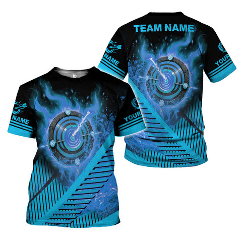 Personalized Dart Shirts Men Women 3D Polo Custom Name Team Jersey Funny Dartboard Shirt S-5XL Gifts