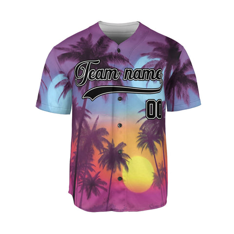 Custom Baseball Jersey Sports shirt for Men Women Youth, Personalized Name Summer Beach Jersey
