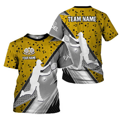 Personalized Team Name and Name PADEL 3D Shirt for Men Women, Custom Bingo game Shirts for Team