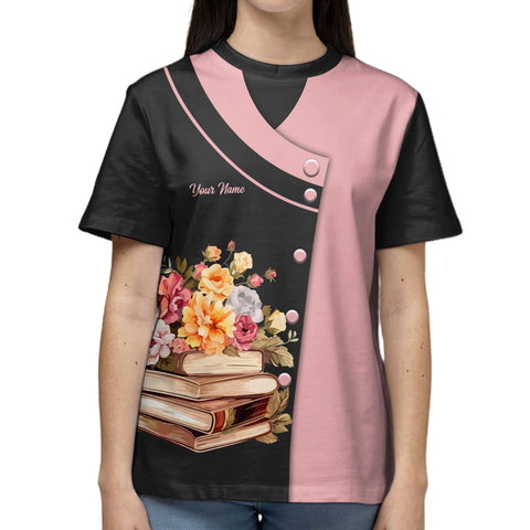 Personalized Name Librarian 3D Shirt for women, sweatshirt hoodie zip hoodie Librarian 3D unisex shirt