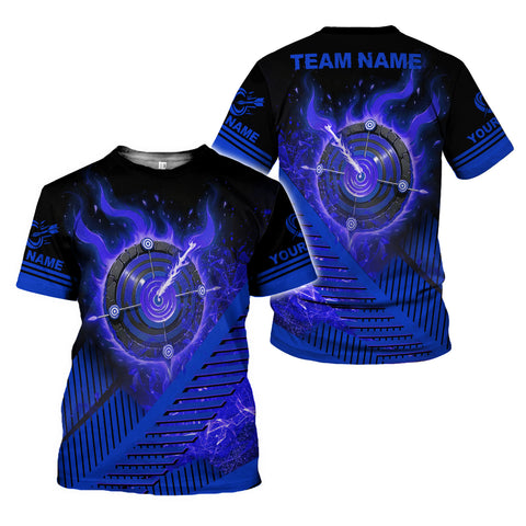 Personalized Dart Shirts Men Women 3D Polo Custom Name Team Jersey Funny Dartboard Shirt S-5XL Gifts
