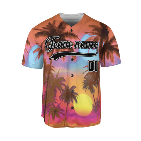 Custom Baseball Jersey Sports shirt for Men Women Youth, Personalized Name Summer Beach Jersey