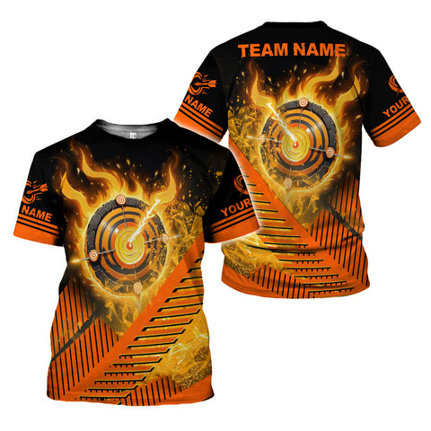 Personalized Dart Shirts Men Women 3D Polo Custom Name Team Jersey Funny Dartboard Shirt S-5XL Gifts