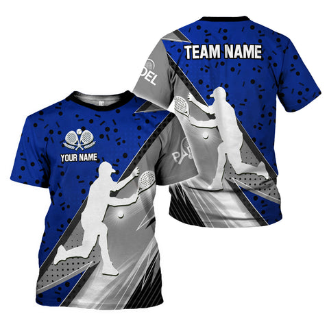Personalized Team Name and Name PADEL 3D Shirt for Men Women, Custom Bingo game Shirts for Team