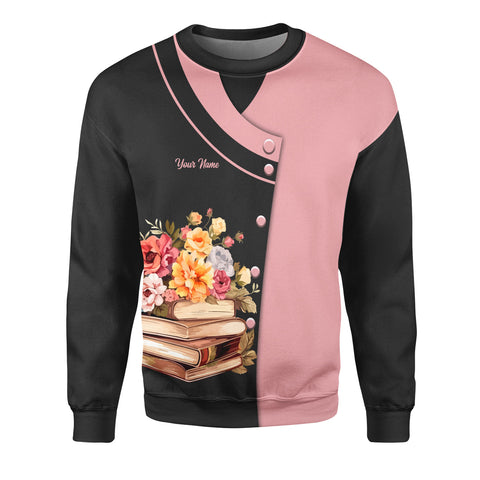 Personalized Name Librarian 3D Shirt for women, sweatshirt hoodie zip hoodie Librarian 3D unisex shirt