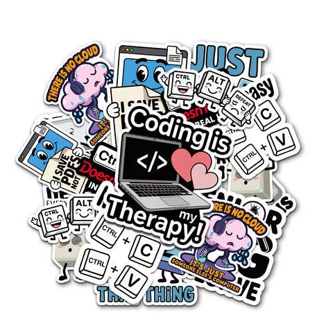 10PCS Programming Stickers 3in, Gifts for Developers Programmers Engineers, Stickers for Laptop Computer Water Bottles Luggage