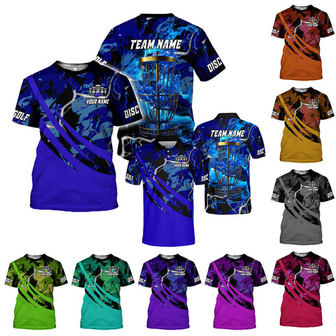 Personalized Disc Golf T-Shirt 3D, All Over Printing S-5XL, Disc Golf Shirts for Men, Mens Disc Golf T Shirt