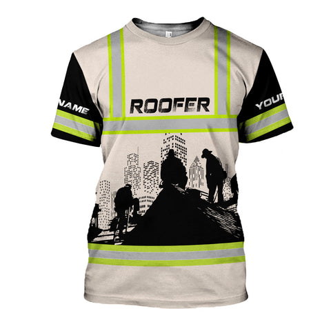 Custom Name Roofer 3D shirt for men, Roofing Shirt Gift for Roofer, 3D All Over Printed T-shirt, Birthday gift for Dad