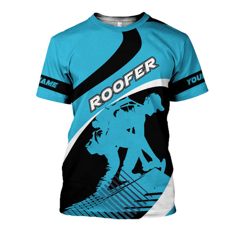 Personalized Roofer 3D shirt with Name, Roofing Shirt for Men, Gift for Roofer 3D All Over Printed Tshirt