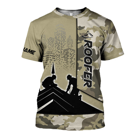Customized Roofer 3D shirt, Roofing Shirt for Men, Gift for Roofer 3D All Over Printed Tshirt