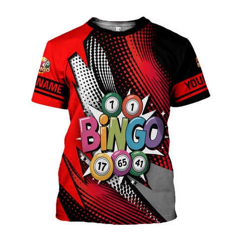 Personalized 3D BINGO Shirt with Name, Custom Bingo game Shirts for Team, Men Women unisex 3D shirt