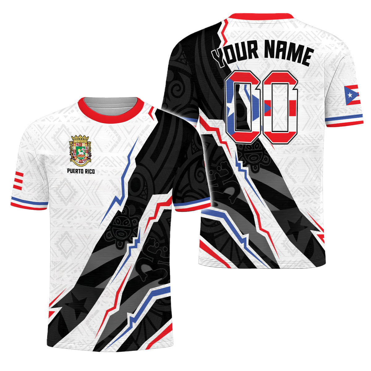 Custom Name Number Puerto Rico Soccer Jersey for Men, Football Uniforms for Team, Soccer Jersey Gift for Him