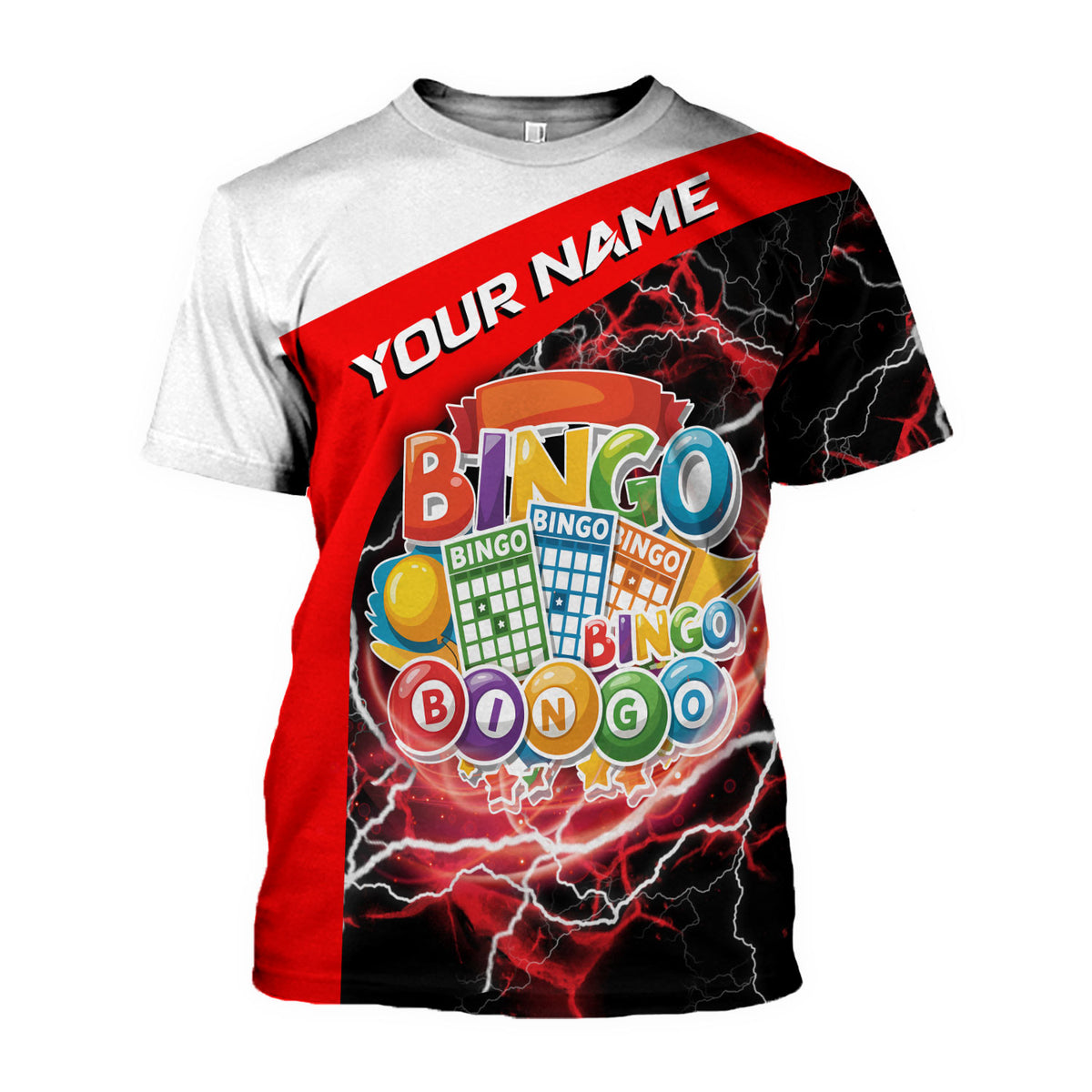 Personalized Team Name and Name BINGO 3D Shirt for Men Women, Custom Bingo game Shirts for Team