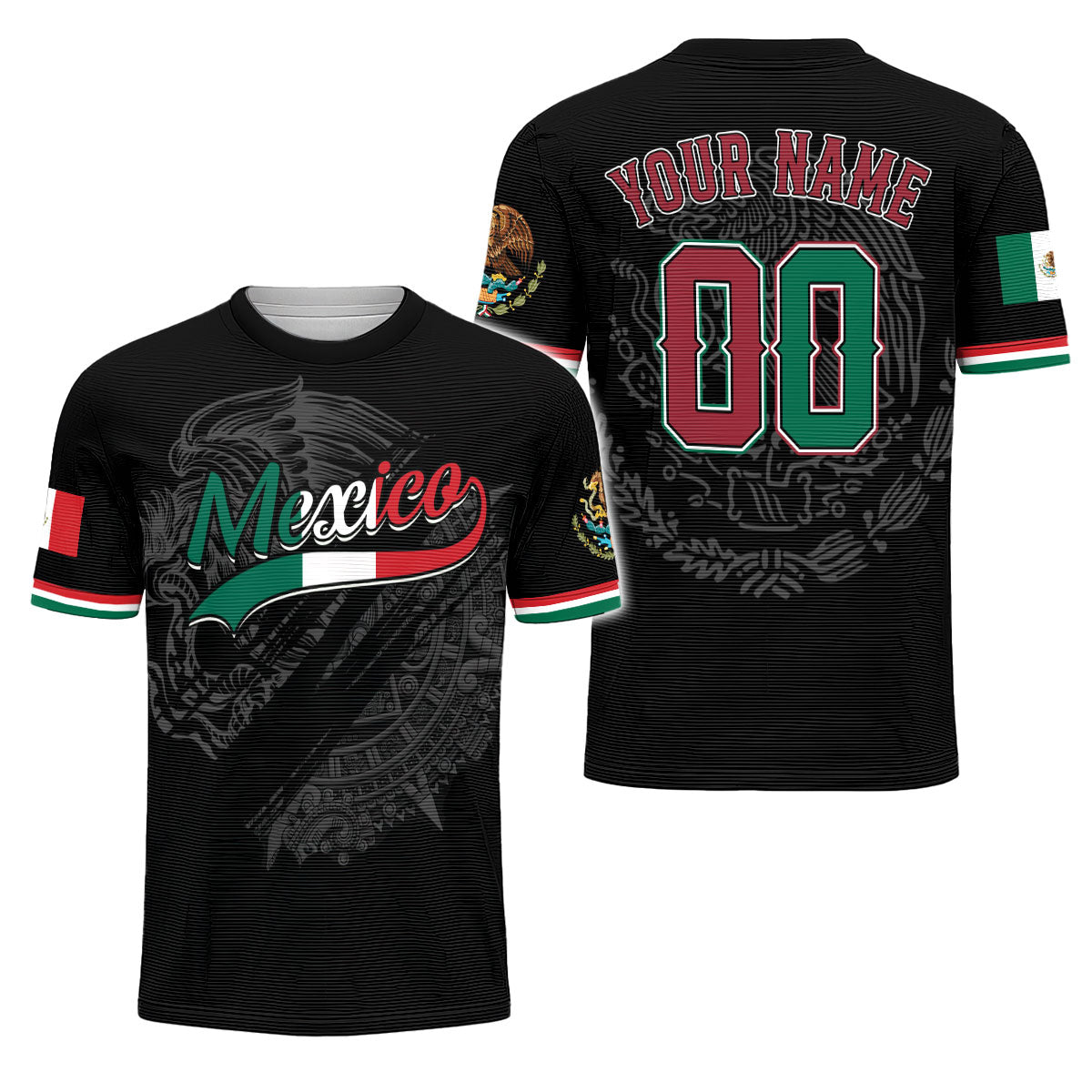 Personalized Mexico Soccer Jersey, Custom Name Number Mexican Soccer Jersey, Mexican Football Jersey Uniforms for Team