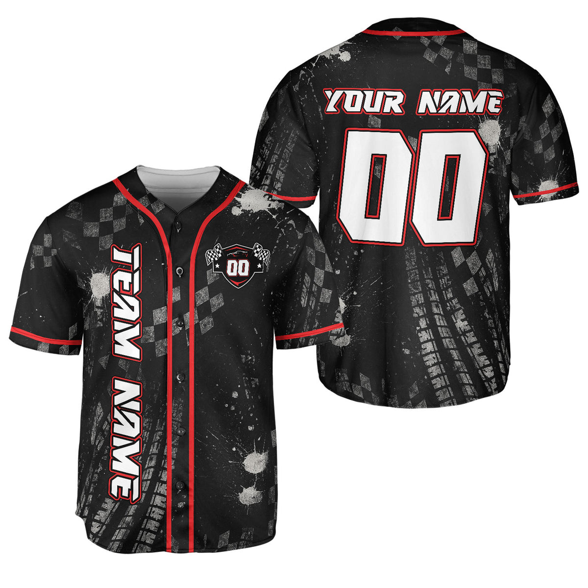 Personalized Number Name Team Name Racing Jersey, Racing lover Jersey, Baseball Jersey unisex gift shirt for Men Women