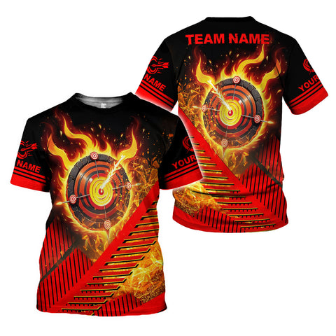Personalized Dart Shirts Men Women 3D Polo Custom Name Team Jersey Funny Dartboard Shirt S-5XL Gifts