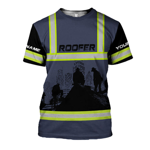Custom Name Roofer 3D shirt for men, Roofing Shirt Gift for Roofer, 3D All Over Printed T-shirt, Birthday gift for Dad