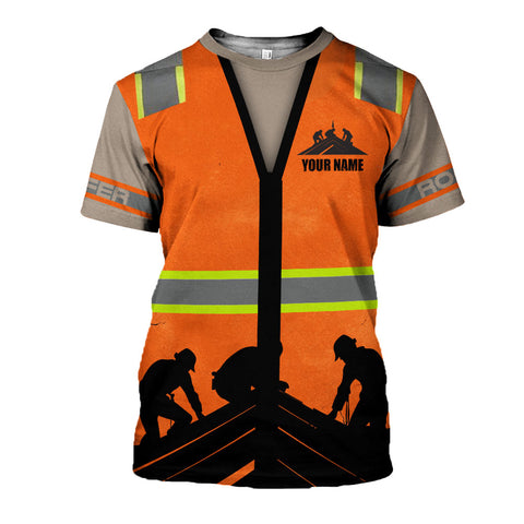 Custom Name Roofer 3D shirt, Roofing Shirt for Men, Gift for Roofer 3D All Over Printed T-shirt