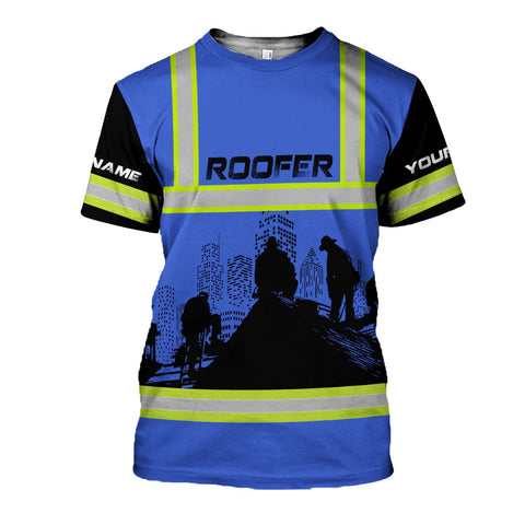 Custom Name Roofer 3D shirt for men, Roofing Shirt Gift for Roofer, 3D All Over Printed T-shirt, Birthday gift for Dad