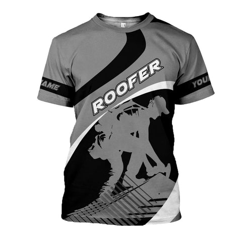 Personalized Roofer 3D shirt with Name, Roofing Shirt for Men, Gift for Roofer 3D All Over Printed Tshirt