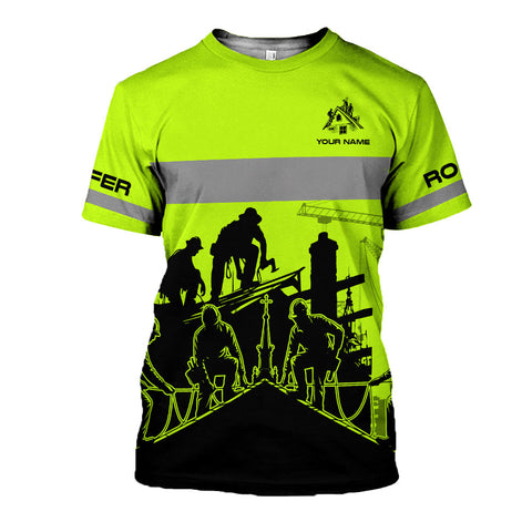Custom Name Roofer 3D shirt for men, Roofing Shirt Gift for Roofer 3D All Over Printed T-shirt, gift for him