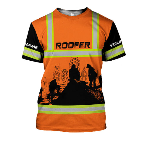 Custom Name Roofer 3D shirt for men, Roofing Shirt Gift for Roofer, 3D All Over Printed T-shirt, Birthday gift for Dad