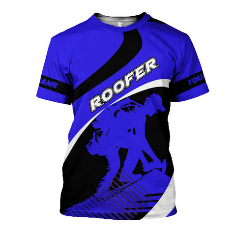 Personalized Roofer 3D shirt with Name, Roofing Shirt for Men, Gift for Roofer 3D All Over Printed Tshirt