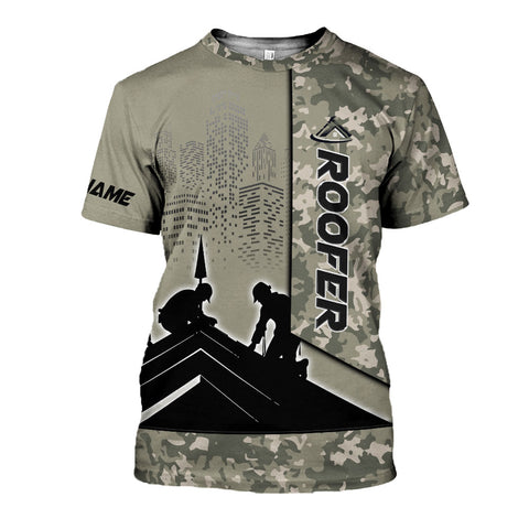 Customized Roofer 3D shirt, Roofing Shirt for Men, Gift for Roofer 3D All Over Printed Tshirt