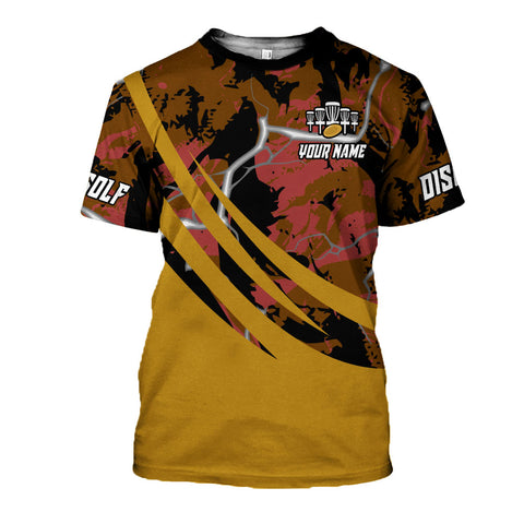 Personalized Disc Golf T-Shirt 3D, All Over Printing S-5XL, Disc Golf Shirts for Men, Mens Disc Golf T Shirt