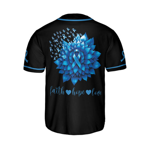 Personalized Name Prostate Cancer Jersey, Faith Hope Love Prostate Cancer Baseball Jersey for women men