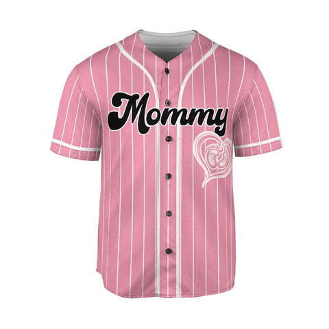 Personalized Name Number Mommy Daddy Baseball Jerseys, 3D Shirts for Women Men, Gifts shirt for new mom new dad